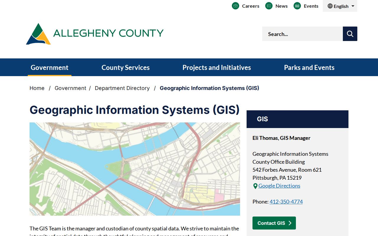 Mount Lebanon neighbors using the Allegheny County GIS viewer