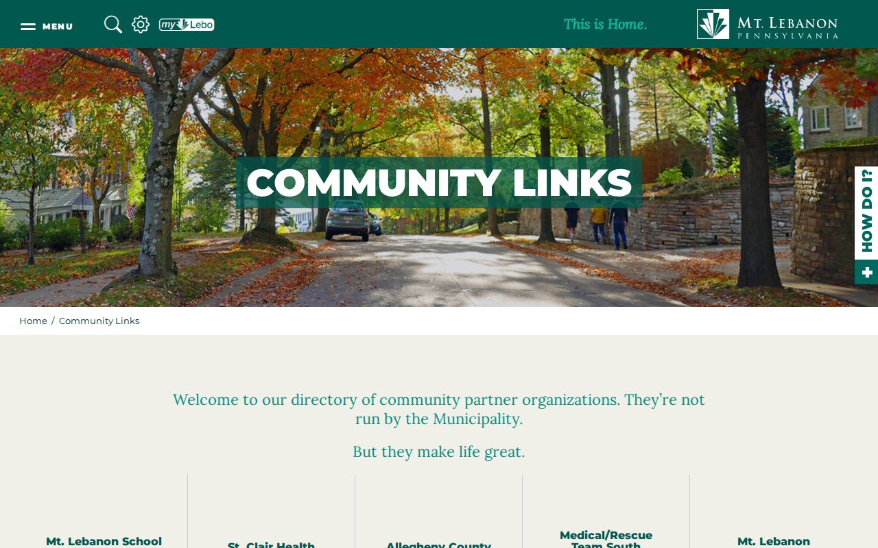 Mount Lebanon neighbors community organizations directory