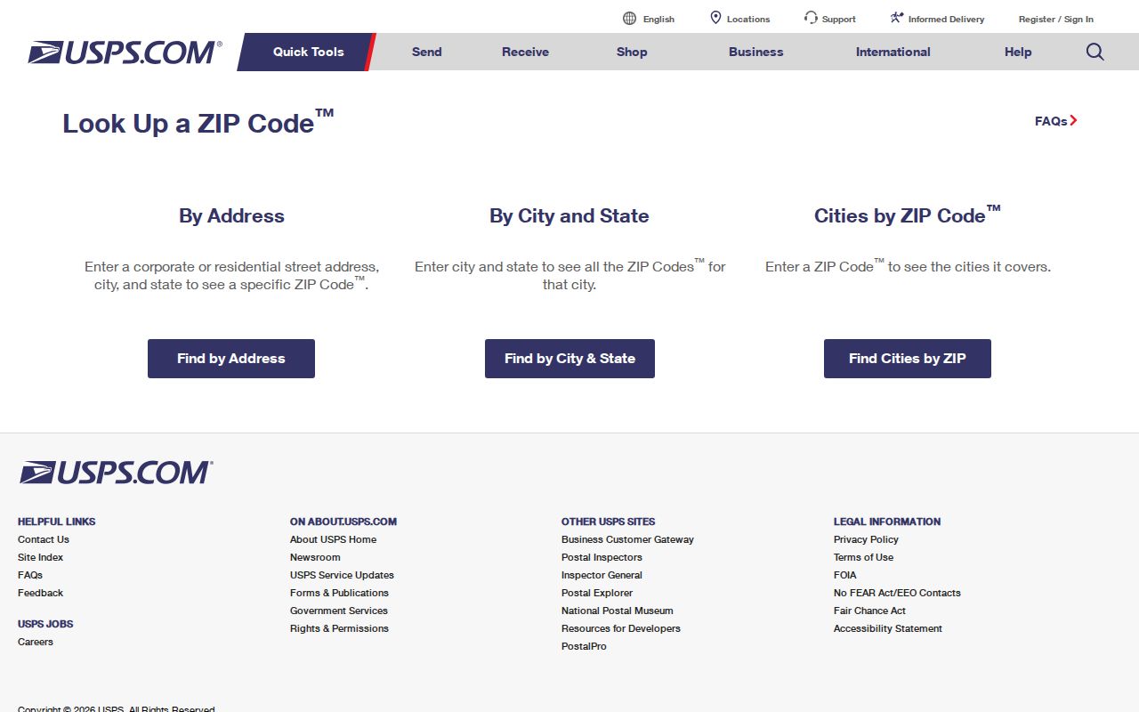 Mount Lebanon ZIP code directory USPS ZIP Code Lookup